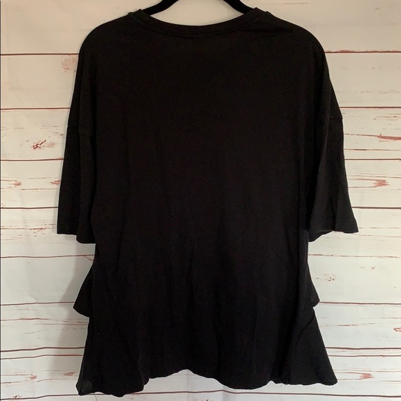 Black Ruffle Top - Picture 3 of 3